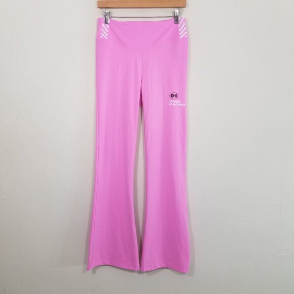 Like New PINK Victoria's Secret Pink Racing High Rise Athletic Pants Size L